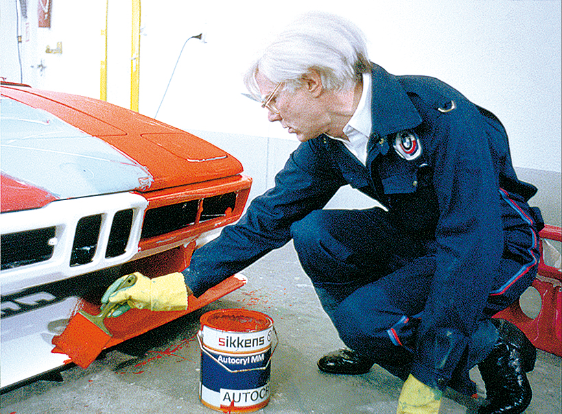 BMW Art Car Andy Warhol während Happening